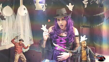 Halloween Holly Smoking and Having Fun