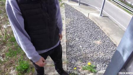 BIGSTR - Watch This Handsome Car Mechanic Suck And Stroke A Cock Before Offering His Tight Hole