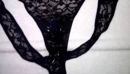 Huge Load of Cum on Dirty Panties (18+ Amateur Video)