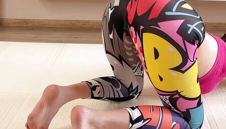 TABOO Fucked Stepsister During Yoga Class - Cum in Panties - Russian with Talk