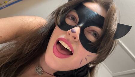 Swallowed Alive by Halloween Cat Giantess