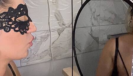 Lipstick Fetish And Blow Job In Gloryhole