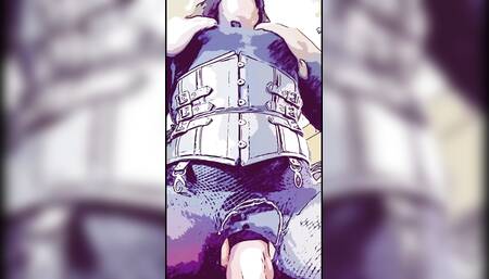 Just Like a Blank (Rhymes with tire)... W Red Hot Stilettos... DeeGirl Smoking in SheerBlackSilk