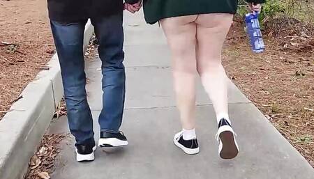 Hot Milf Sucks Her Stepcousin's Cock On The Pier After A Walk In The Park. Cum In Mouth!