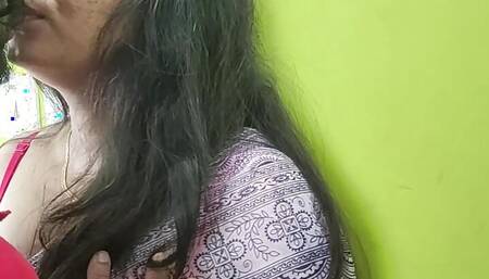 Vaishnavy Saree removal and bra show boobs romance with Sharun Raj, M allu couple saree removal romance , Mallu boobs romance