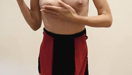 Cum on my breast and lick it all by Mistress Mary!