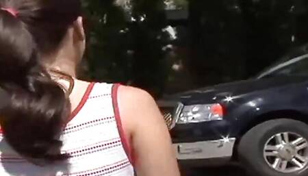 Sexy Teen Gets Her Wet Pussy Fucked by a Man in a Porn Studio