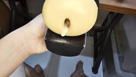 Masturbating till I have sex(day 9) - Training to fuck standing(Lovense Solace Pro)