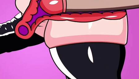 Internal ejaculation to gothic slut