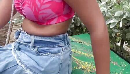 CUTE INDIAN AUNT INVITES ME TO FUCK IN THE PUBLIC BATHROOM IN THE PARK