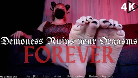 Demoness Ruins your Orgasms FOREVER - 4K - The Goddess Clue, Demonic Erotic Magics Ruins Climaxes, Weakness Leads to Ruination, Feet JOI, Mind Fuck, Ruined Orgasms, Evil Demon Woman, Halloween Themed