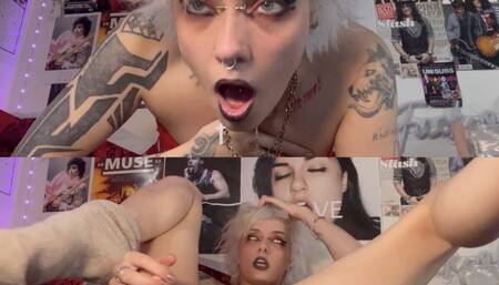 GOTH glitterqueen1999 gets possessed by pissed off ex boyfriend, body transfer, body possession, mind fuck