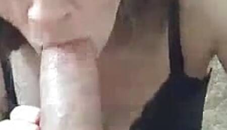 Cocksucker Emily deepthroats daddy dick