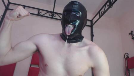 Latex Mask Master Will Feed You, Big Cum Load, Domination