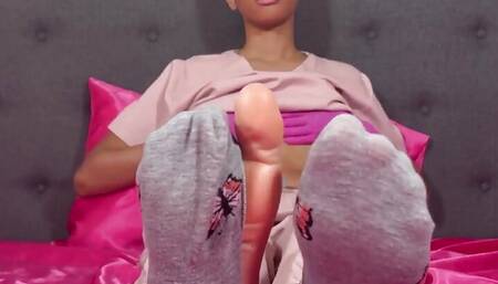 Ebony Nurse Wants Her Stinky Socks & Feet Worship JOI