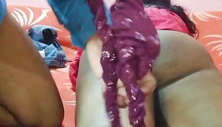 Desi indian wife cheating her husband while husband in office