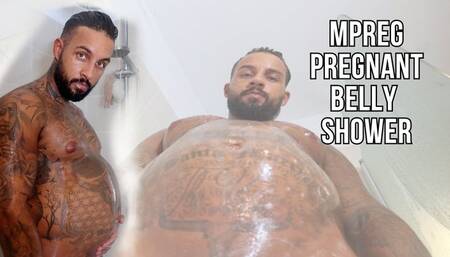 Mpreg pregnant belly shower - Lalo Cortez