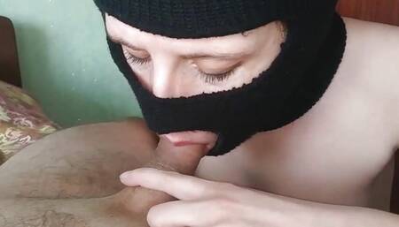 Hot Blowjob From Sexy MILF with Big Cumshot at the End