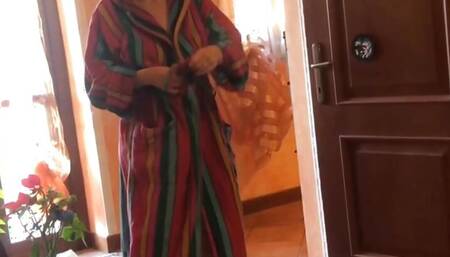 Luna fucked in the ass on the ladder