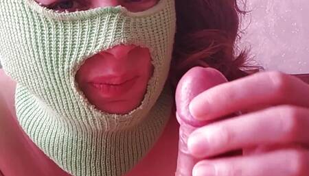 Russian Horny Young Stepmom Sucks and Jerks Stepon's Big Cock While Her Husband Is at Work