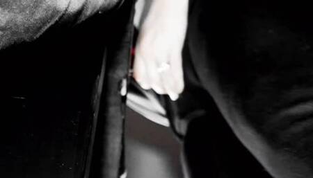 Femdom - SavageFootGoddess pulls out her cock and shows no mercy to his throat