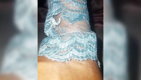 Asian Crossdresser Satin National Gown Cum Pleasure