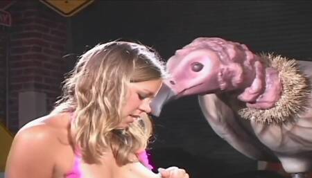 Two glamorous blondes play with a myriad of sex toys