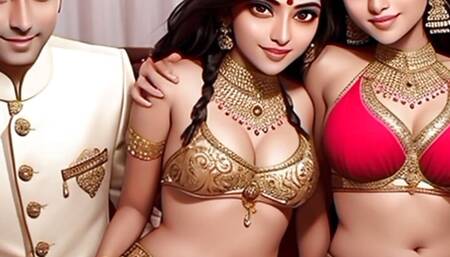 Desi Indian Step-Mom teaches How to Fuck with Step Son and Step Daughter ( Step Family Threesome Bete ne Kari Soteli ki Chudai