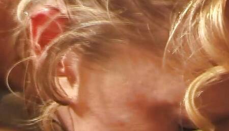 Taylor showing her small tits and sexy curve. She Blowjob and Sucked a big dick until cum