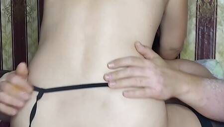 I fucked my stepbrother at home while my husband is at work