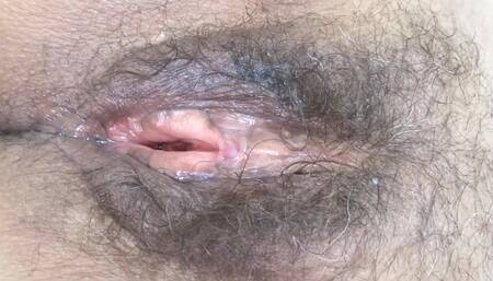 Beautiful Stepmother Showing off Her Big Hairy Pussy Before Being Fucked and Licked