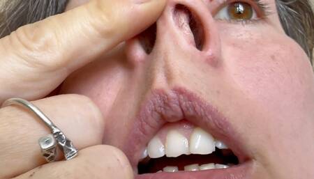 you pay her fto get her spit and snot at your face mov