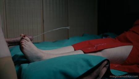 Ignored and Leaking: Margaux's Disinterested Footjob