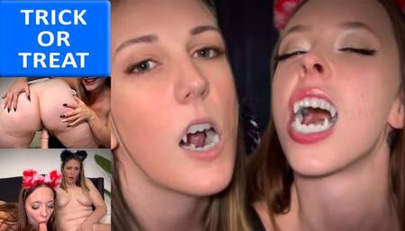 Trick or Treat! Vampire Babes Make You Their Fucktoy (with Kendall Morr)