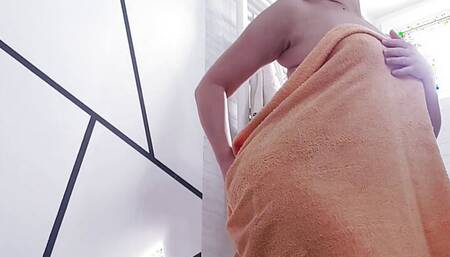 The Indian Student Virgin Could Not Resist After the Shower!!