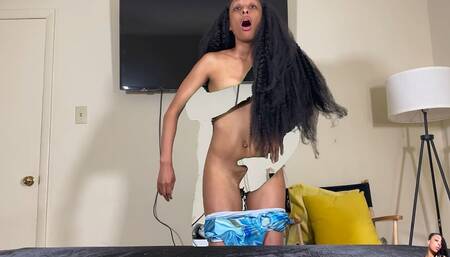 Ebony MILF Gets Impregnated by a Ghostly Being