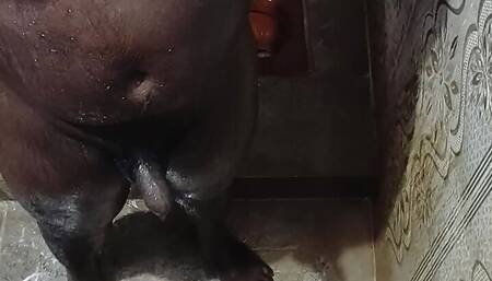 shower bathing and handjob cum