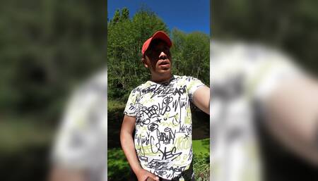 Turned on in the Forest: Caught by the Landowner While He Touches Himself