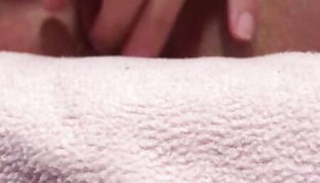 Virgin girl masturbate her wet tight pink pussy