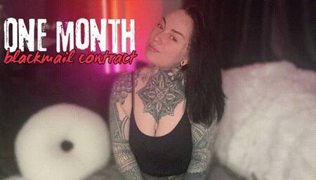 One Month Blackmail Contract