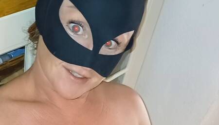 She masturbates but fantasizes about dick.