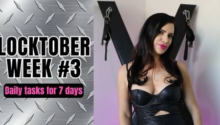 Locktober Week #3 - Daily Tasks For 7 Days