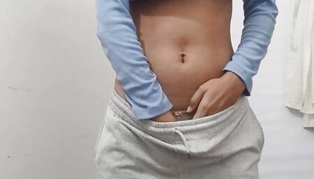 Indian school girl alone at home fingering