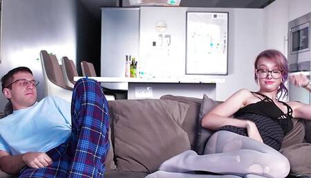 Banging Family - a Cute Teen is Fucked HArd by her Step Brother's Big Cock