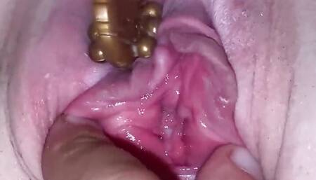 Wet Ass Pussy Cumming. Extreme Close up POV