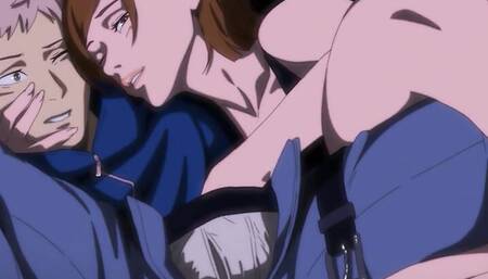 JK hentai Kugisaki distracts Itadori from training