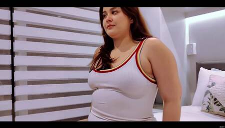 Crazy Chubby Girl Chugs some Wine and Lays Her Fat Self Down on the Bed ????