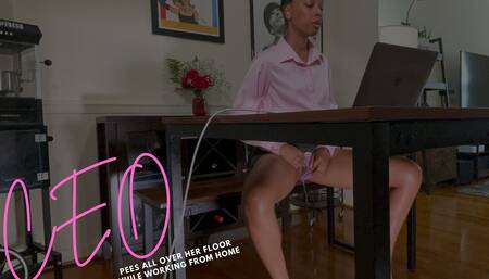 Ceo Pees All Over Her Floor While Working From Home