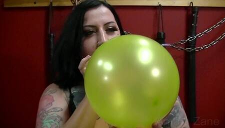 Popping Green and Pink Balloons at Dungeon with Forks