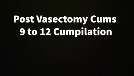 Post Vasectomy Cums 9 To 12 Cumpilation